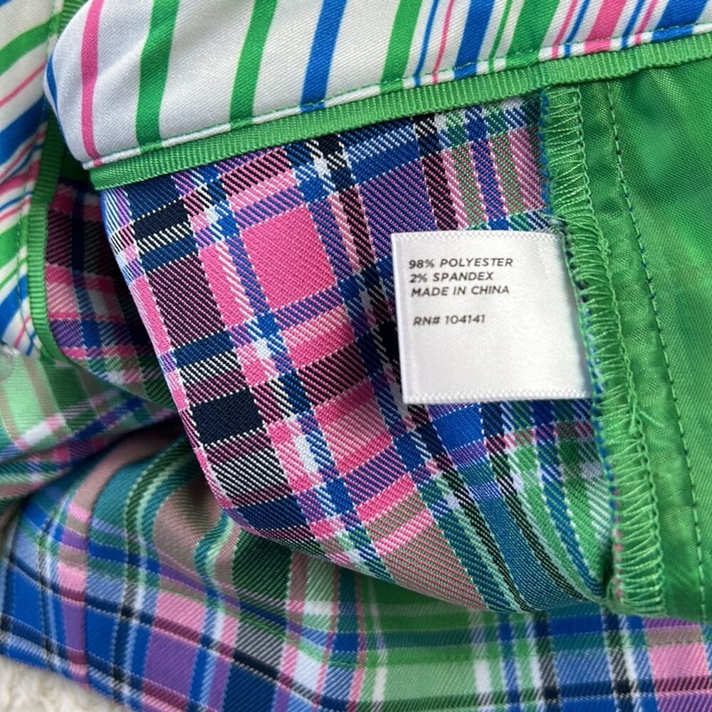 Lady Hagen pink and green plaid‎ golf shorts, size 10 - Picture 8 of 9